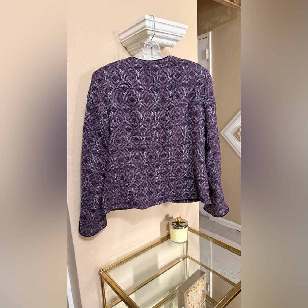 Pendleton Purple Patterned Blazer - image 2